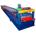 China-Lieferanten neue Design 750 verzinkt Stock Decking Farbe Stahl Roll Formmaschine